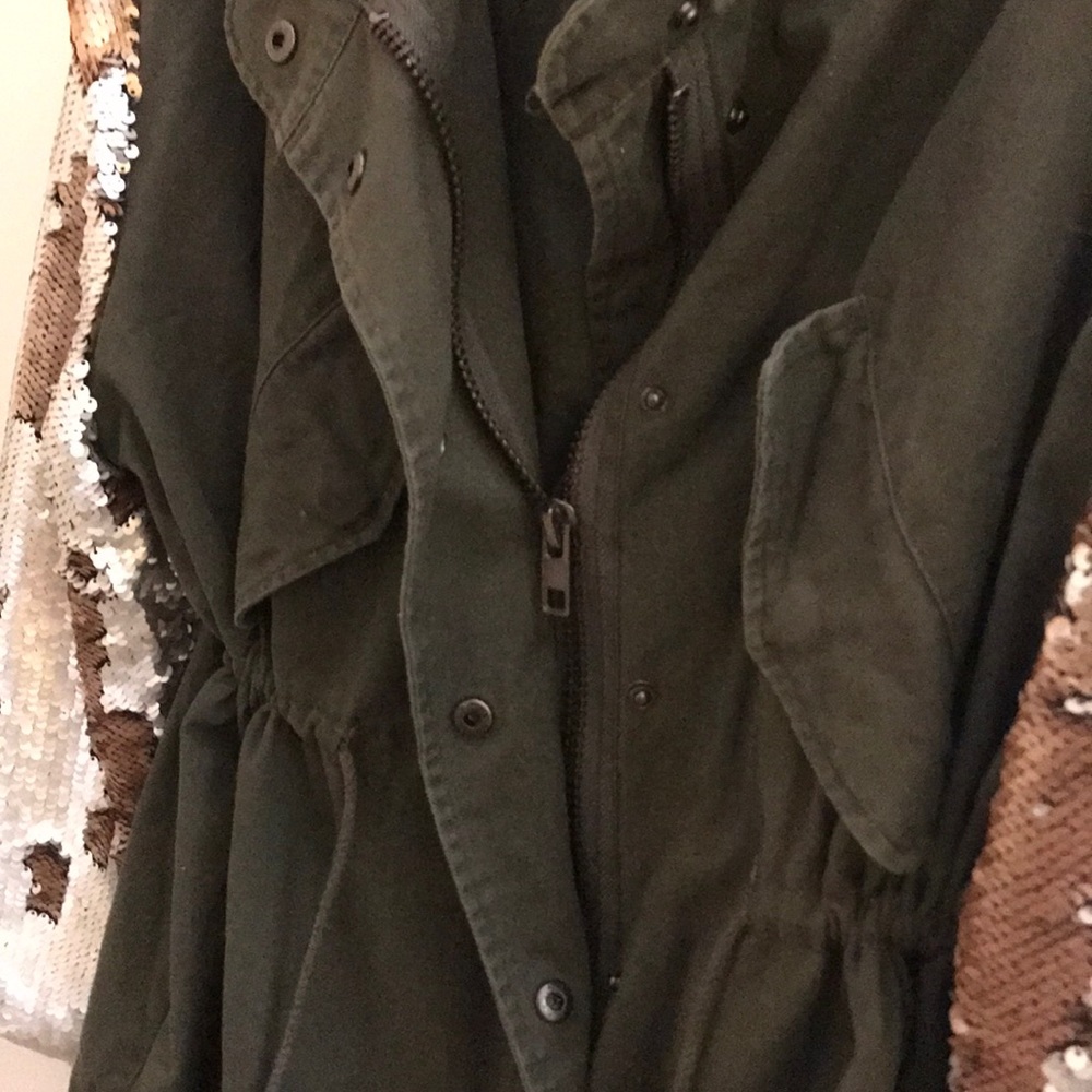 NWT Military & Sequin Jacket - Picture 4 of 6